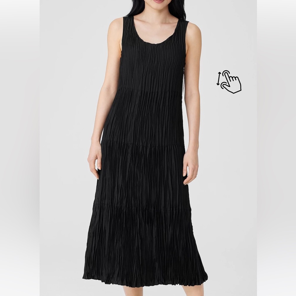 Eileen Fisher crushed Silk dress